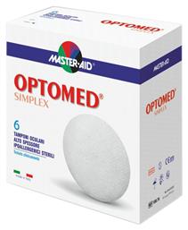 Optomed Simplex Οφθαλμικά Επιθέματα σε Λευκό χρώμα 60x52mm 6τμχ Master Aid