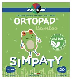 Master Aid Ortopad Bamboo Simpaty Οφθαλμικά Επιθέματα για Παιδιά 67x50mm 20τμχ