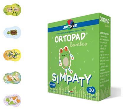 Ortopad Bamboo Simpaty Οφθαλμικά Επιθέματα για Παιδιά 76x54mm 20τμχ Master Aid
