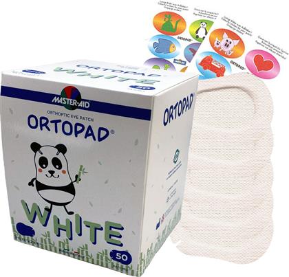 Ortopad Bamboo White Οφθαλμικά Επιθέματα για Παιδιά 76x54mm 50τμχ Master Aid