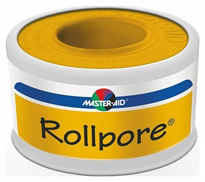 Rollpore Υφασμάτινη Non Woven Επιδεσμική Ταινία 1.25cm x 5m Master Aid