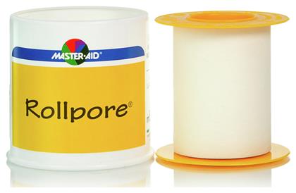 Rollpore Υφασμάτινη Non Woven Επιδεσμική Ταινία 5cm x 5m Master Aid