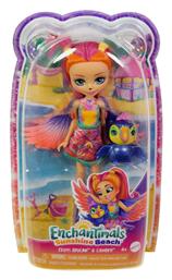 Enchantimals Enchantimals Sunshine Beach - Trippi Toucan and Canopy Doll with Pet για 3+ Ετών Mattel