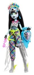 Monster High Frankie Stein Κούκλα Glam Monster Φεστιβάλ Στολή Hxh79 Mattel