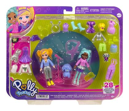 Παιχνίδι Μινιατούρα Polly Pocket Pop Star Spotlight Fashion για 4+ Ετών 8εκ. Mattel