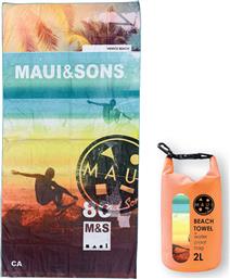 Maui & Sons Venice Beach Πετσέτα Σώματος Microfiber Πολύχρωμη 180x90cm από το Moustakas Toys