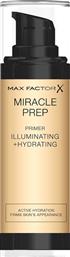 Max Factor Miracle Prep Primer Προσώπου σε Κρεμώδη Μορφή Illuminating & Hydrating 30ml