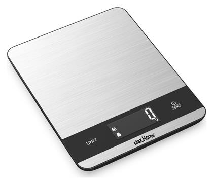 EK8860H Ψηφιακή Ζυγαριά Κουζίνας 1gr/5kg Ασημί Max Home