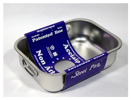 Patented Ταψί Ορθογώνιο από Ανοξείδωτο Ατσάλι με Αντικολλητική Επίστρωση 19x25cm Max Home