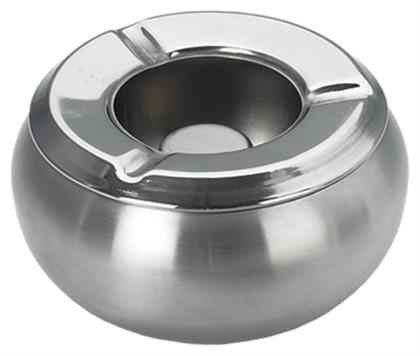 Σταχτοδοχείο Αντιανεμικό Μεταλλικό Inox Max Home