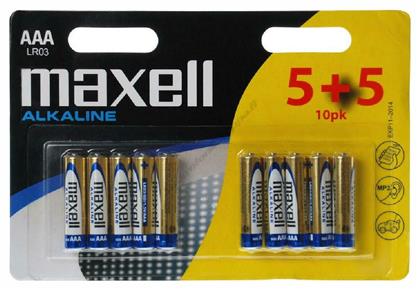 Αλκαλικές Μπαταρίες AAA 1.5V 10τμχ Maxell