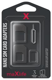 Nano SIM Adapter σε Μαύρο χρώμα Maxlife