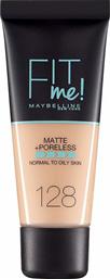 Maybelline Fit Me Matte + Poreless Foundation 128 Warm Nude 30ml