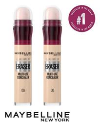 Instant Anti Age Eraser Set Liquid Concealer 00 Ivory 2x6ml Maybelline