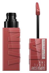 Super Stay Vinyl Ink Long Lasting Liquid Κραγιόν Sheer Peppy 4.2gr Maybelline