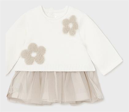 Παιδικό Φόρεμα Τούλινο εκρού Mayoral