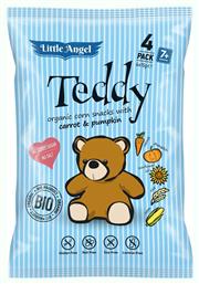 Mclloyd's Little Angels Teddy Σνακ από Βιολογικό Καλαμπόκι με Γεύση Καρότο-Κολοκύθι Χωρίς Ζάχαρη 30gr για 7+ μηνών - Mclloyds