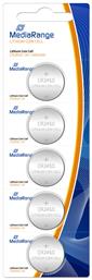 Lithium Coin Cell Μπαταρίες CR2450 3V 5τμχ MediaRange
