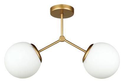 Alison Κρεμαστό Φωτιστικό Χρυσό 50x30εκ. Megapap