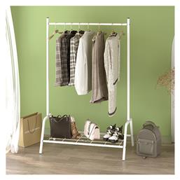 Κρεμάστρα Δαπέδου από Μέταλλο Λευκή 87.6x36x136cm Megapap