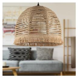 Libia Κρεμαστό Φωτιστικό Καφέ 30x30x70εκ. Megapap