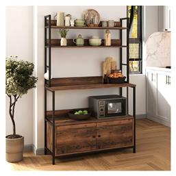 Severo Ραφιέρα Κουζίνας Μεταλλική Μαύρη 101x36x160cm Megapap