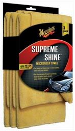 Meguiar's Supreme Shine Microfibre Πανιά Μικροϊνών Γυαλίσματος Αυτοκινήτου 3τμχ - Meguiars