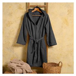 Bloom Μπουρνούζι με Κουκούλα Dark Grey 400gr/m² Melinen