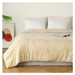Kira Κουβερλί Υπέρδιπλο από Πολυεστέρα Beige 220x240cm Melinen