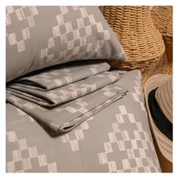 Σετ Ημίδιπλο 2τμχ 120x200+32εκ. με Λάστιχο Mini Barrio Grey Melinen