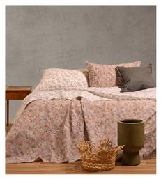 Σετ Σεντόνια Υπέρδιπλα με Λάστιχο 160x200+32εκ. Amy Beige 4τμχ Melinen