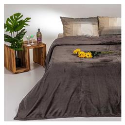 Tokyo Κουβέρτα Fleece Υπέρδιπλη 220x240εκ. Brown Grey Melinen