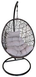 Melvin Φωλιά με Βάση Rattan Μ90xΠ61xΥ112cm Μαύρη - ArteLibre
