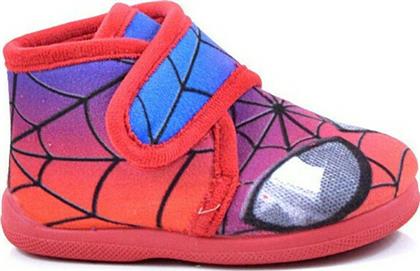 Meridian Shoes Παιδικές Παντόφλες Μποτάκια Κόκκινες Spiderman
