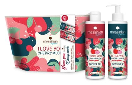 I Love You Cherry Much Pochette Σετ Περιποίησης Μαλλιών 2τμχ Messinian Spa