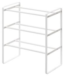 Μεταλλική Παπουτσοθήκη Frame με 3 Ράφια Λευκό 70x25x46cm - Yamazaki