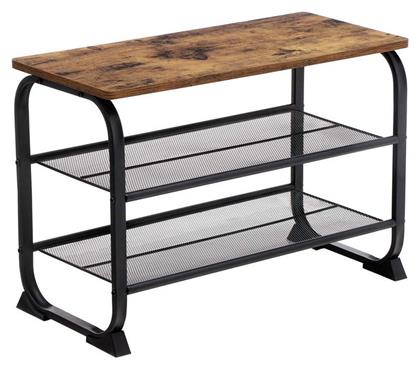 Μεταλλική με 2 Ράφια Μαύρη 66x30x45cm LMR32BX - Vasagle