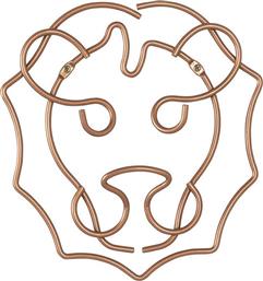 Metaltex Safari Lion Παιδική Κρεμάστρα Πολλαπλών Θέσεων Βιδωτή Μεταλλική Ροζ Χρυσή 30x27cm