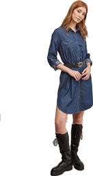 Midi φόρεμα με denim όψη - Μπλε από το Issue Fashion