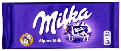 Alpine Milk Σοκολάτα Γάλακτος 100gr Milka