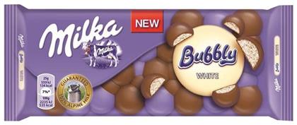 Bubbly White Σοκολάτα Γάλακτος με Λευκή Σοκολάτα 95gr Milka