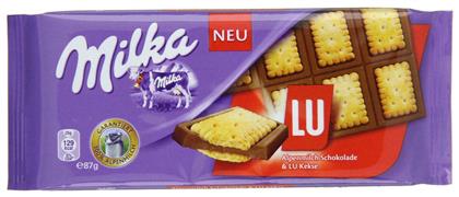 Σοκολάτα Γάλακτος με Μπισκότο Lu 87gr Milka