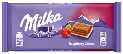 Σοκολάτα Γάλακτος Raspberry Creme 100gr Milka