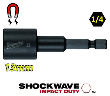 Μαγνητικό Καρυδάκι 1/4″ 13mm Milwaukee