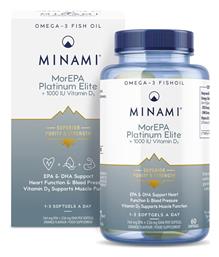 MorEPA Platinum Elite Ιχθυέλαιο 60 μαλακές κάψουλες Minami