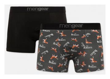 Ανδρικά Μποξεράκια 2Pack Black, Dark Grey Minerva