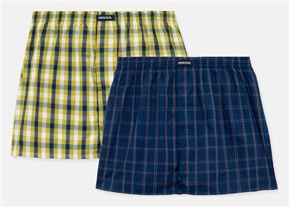 Ανδρικά Μποξεράκια 2Pack Khaki, Blue, Lime Minerva
