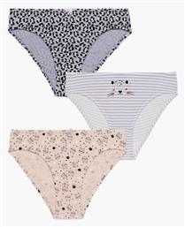 Cat Faces Παιδικό Σετ με Βρακάκια Πολύχρωμα 3τμχ Minerva