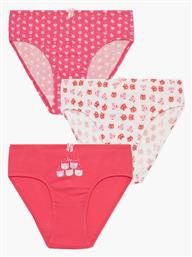 Cats Παιδικό Σετ με Βρακάκια White-fuxia 3τμχ Minerva