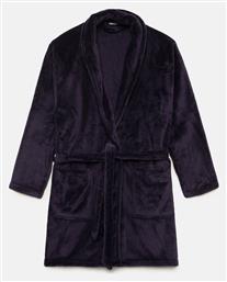 Χειμερινή Ανδρική Ρόμπα Fleece Navy Μπλε Minerva